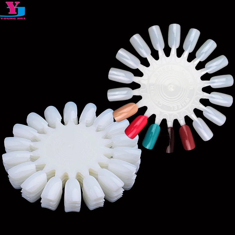 Buy 10pcs/lot Nails Display Art Glitter Acrylic Wheel