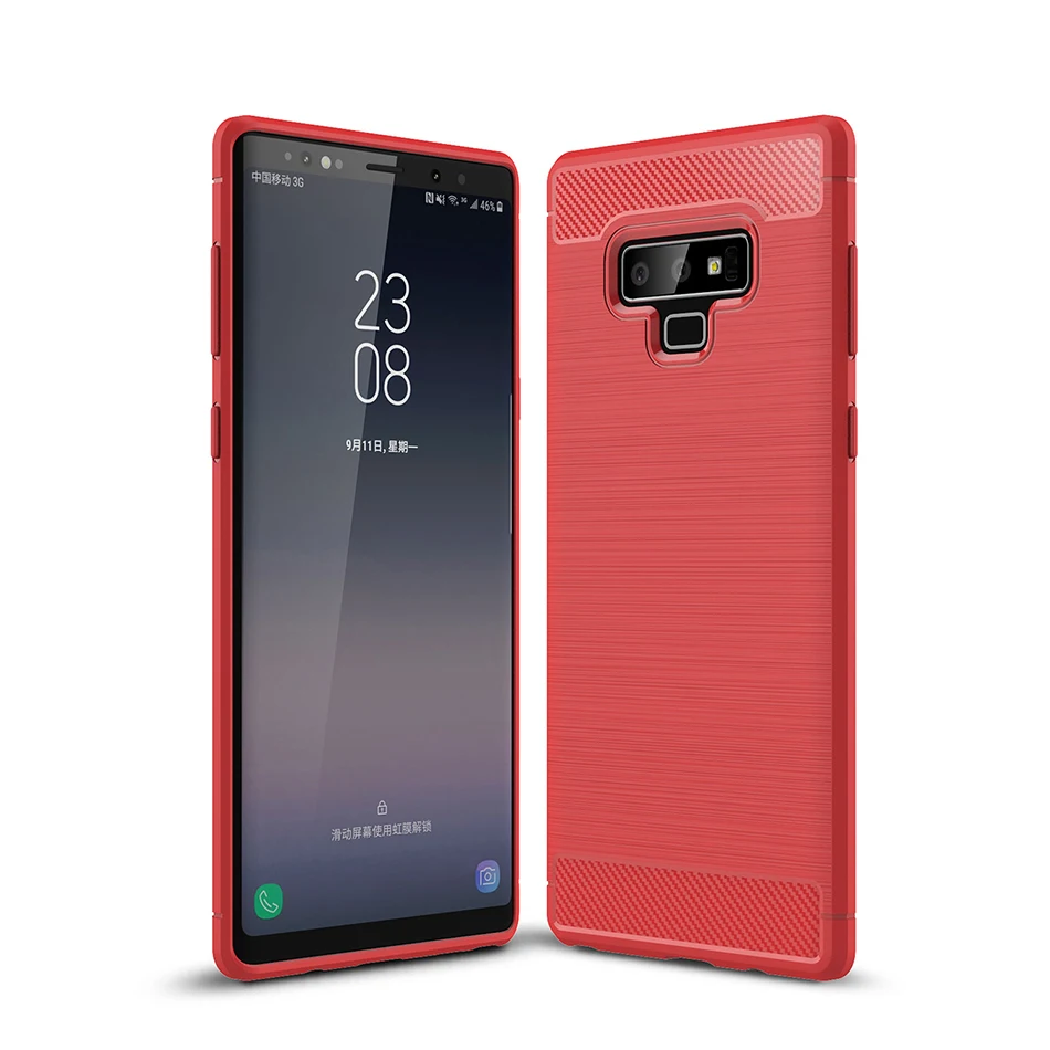 TOMKAS Carbon Fiber Case For Samsung Galaxy Note 9 Soft Silicone TPU Phone Cases Half-wrapped Cover Coque Funda Carcasa Capa  (17)