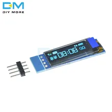 0,91 дюймов 128x32 IEC IIC Серийный синий OLED ЖК-дисплей модуль 0,9" 12832 SSD1306 ЖК-экран для Arduino модуль подсветки