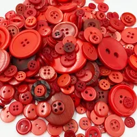 Red 50 Gram DIY Making Hand Knitting doll's clothing Buttons Resin Promotions Mixed Sewing Scrapbook PT233 1