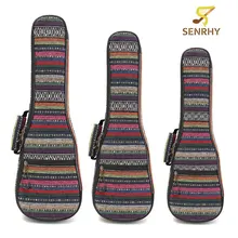 21, 23, 26 дюймов, двойной ремень, ручная, народная, парусиновая, укулеле, сумка для переноски, чехол с хлопковой подкладкой для Гавайских гитары, части и аксессуары для гитары