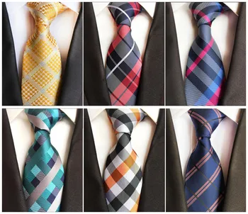 

8cm Fashion Plaid Dress Simple Business Tie Original Design 2020 Fashion New Explosion Section Polyester Jacquard Tie