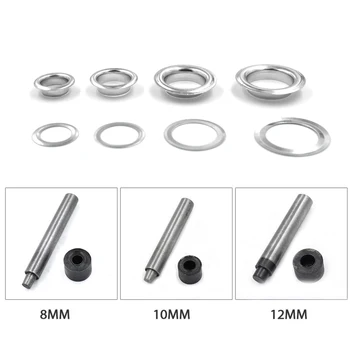 

( 100 pieces/lot) 8mm-14mm Inner diameter Metal hole Clothing & Accessories Eyelets. Rings Rivets Snaps Eyelet installa