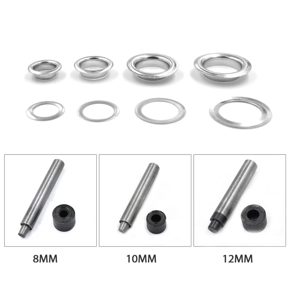 

( 100 pieces/lot) 8mm-14mm Inner diameter Metal hole Clothing & Accessories. corn. Eyelets. Ring. rivet snaps Eyelet installa