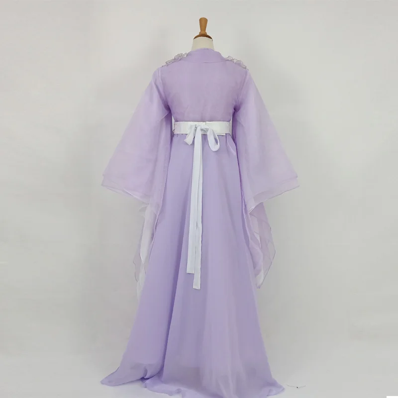 Фиолетовый сказочный костюм Цзин Тянь Меч леди Hanfu для ТВ Играть король Blaze сценический Театральный Костюм женский Hanfu