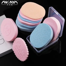 Angnya 5 шт. морской водоросль жемчужный слоеный 11,5*8,5 см мягкая губка для очистки лица макияж коврик для очистки губка слоеный новейший