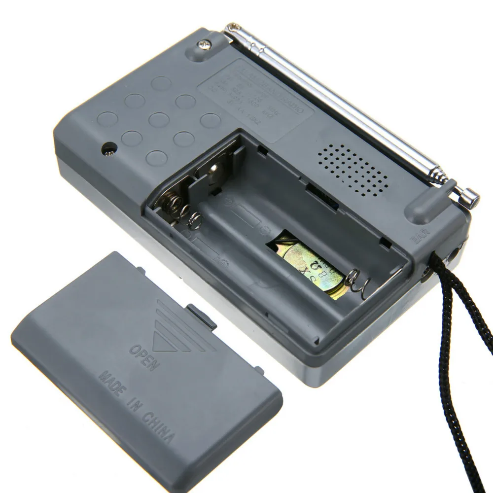 New DC 3V Mini Portable BC-R119 Radio Pocket AM/FM Telescopic Antenna Radio Receiver Speaker 3.5mm Mayitr