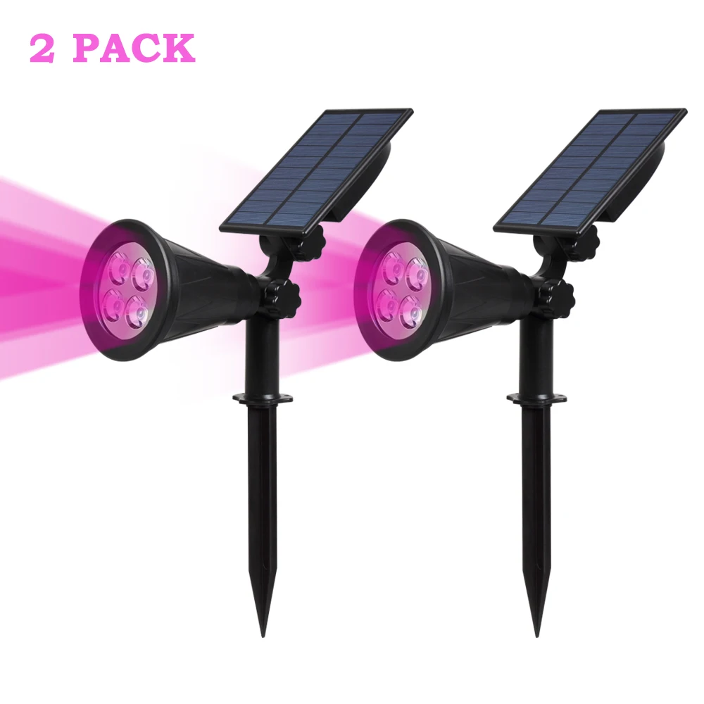Download T SUNRISE 2PCS PACK Solar Spotlight Pink Color Christmas ...
