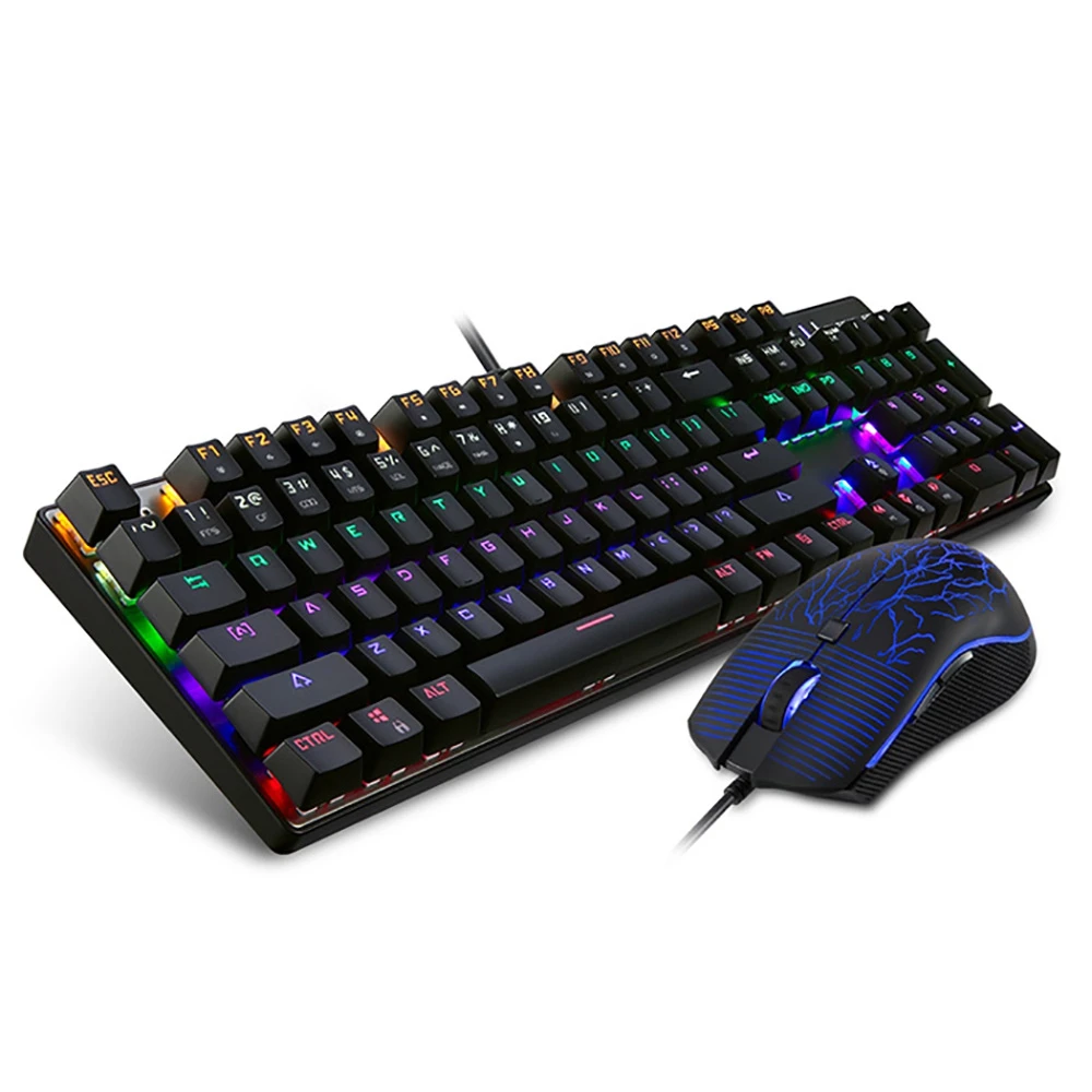 Motospeed CK666 Wired Optical Gaming Keyboard Mouse Combo 