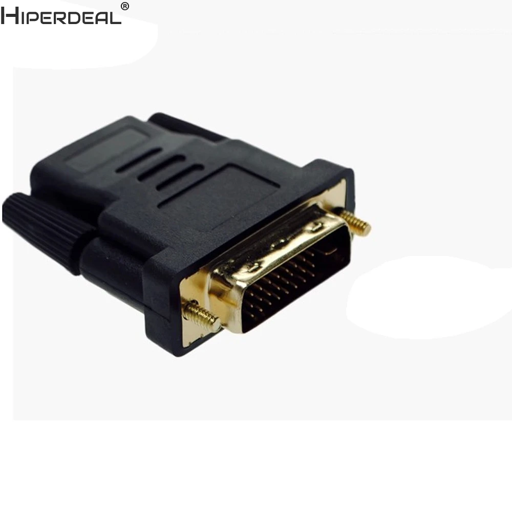 HIPERDEAL DVI-D Мужской(24+ 1 pin) к HDMI Женский(19-pin) HD HDTV монитор дисплей адаптер Oct30HW