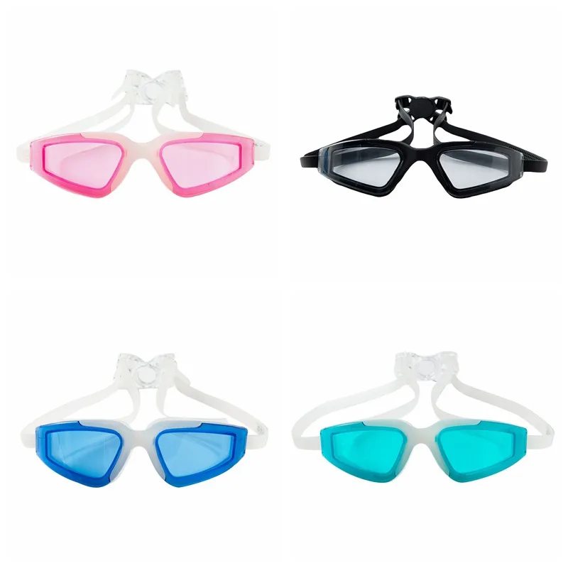 Adults Professional Swimming Goggles Diopter Anti-Fog Swim Eyewear Waterproof Silicone Pool Diving Glasses Men Women GMT601