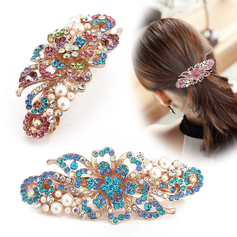 Fashion Women Headwear Diamond Hair Clips Bands Hair
