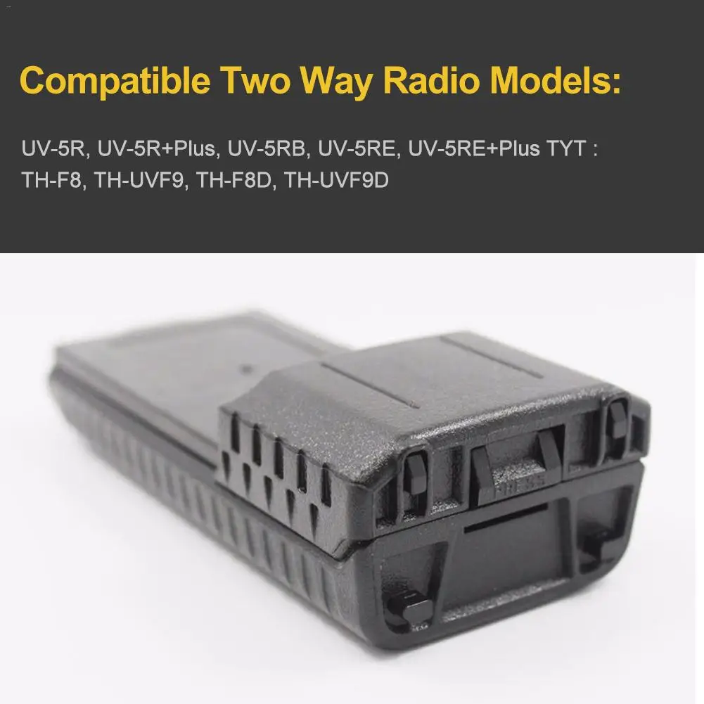 Чехол для аккумуляторной батареи Baofeng UV5R 5RA 5RB Plus BL5L двухсторонний радиоприемник 6