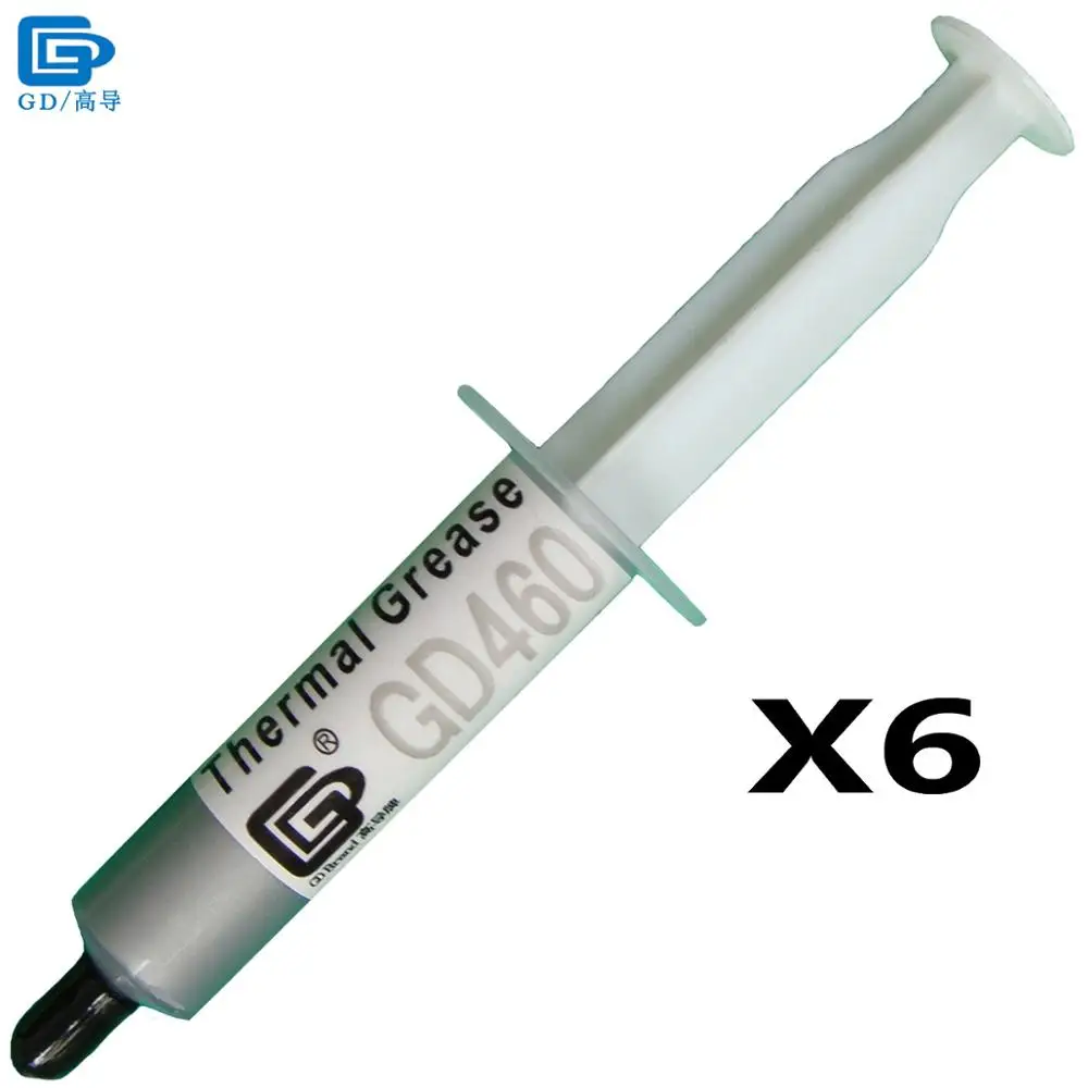 

GD460 Thermal Conductive Grease Paste Silicone Plaster Heat Sink Compound 6 Pieces Net Weight 7 Grams Silver For PS4 LED CPU SY7