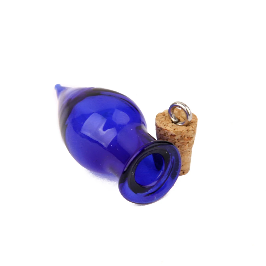 20pcs Mini Teardrop Glass Bottles Favors Souvenir Charms For Jewelry Making