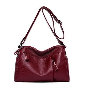 

Luxury Women Shoulder Bags Leather Crossbody Messenger Bags for Woman Designer Female Bag Ladies Handbag High Quality Sac A Main