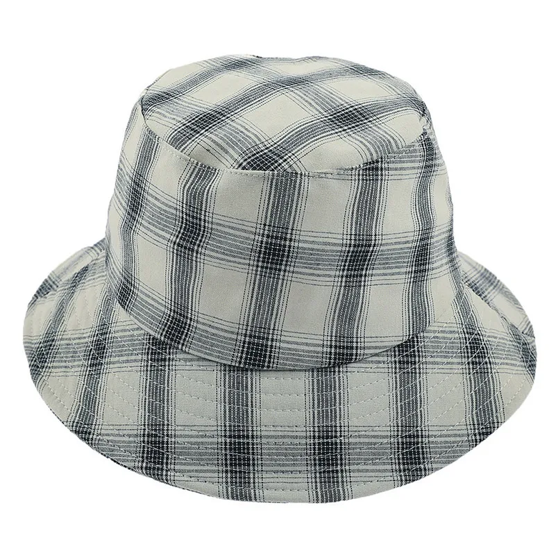 Рыбацкая шляпа Корейская версия Yarmulke шляпа с клетчатым шляпы для женщин летние сумка на каждый день шляпы 30AP25