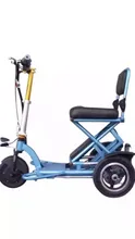 TJ-SLH-03-48v12AH350W-Portable folding electric tricycle scooter lightweight Mini Aluminum Alloy disabled lithium battery car