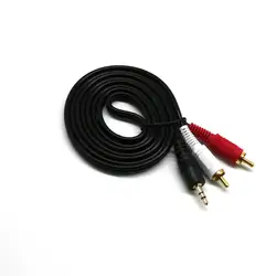 Аудио кабель 3.5 мм Jack на RCA разъем RCA AUX Jack jun14 профессиональная заводская цена Прямая доставка