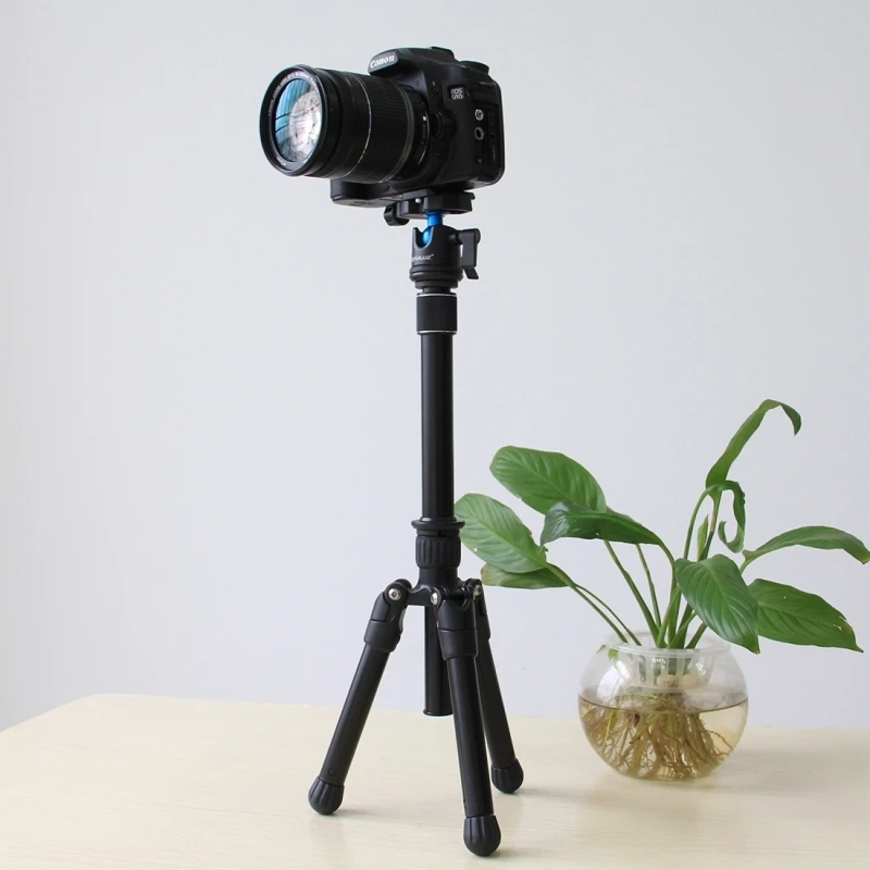  PULUZ Professional Tripode DSLR 3/8'' Screw Metal Handheld Adjustable Tripod Mount Monopod Extensio