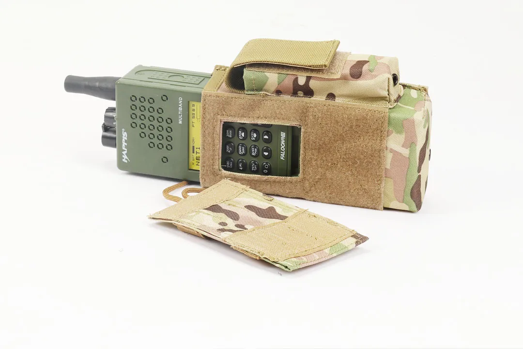 Тактический MOLLE 152 межфонный чехол сумка с сумкой для журналов нейлоновая регулируемая система Molle крепление интерфон Радио Чехол сумка