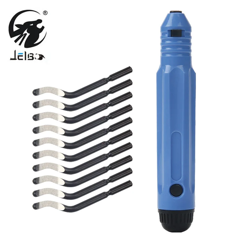 

JelBo 10 in 1 Sharp Chamfering Knife Deburring Blade High Speed Steel Edge Trimming Knife Tools Sets Fixed Blade Knives