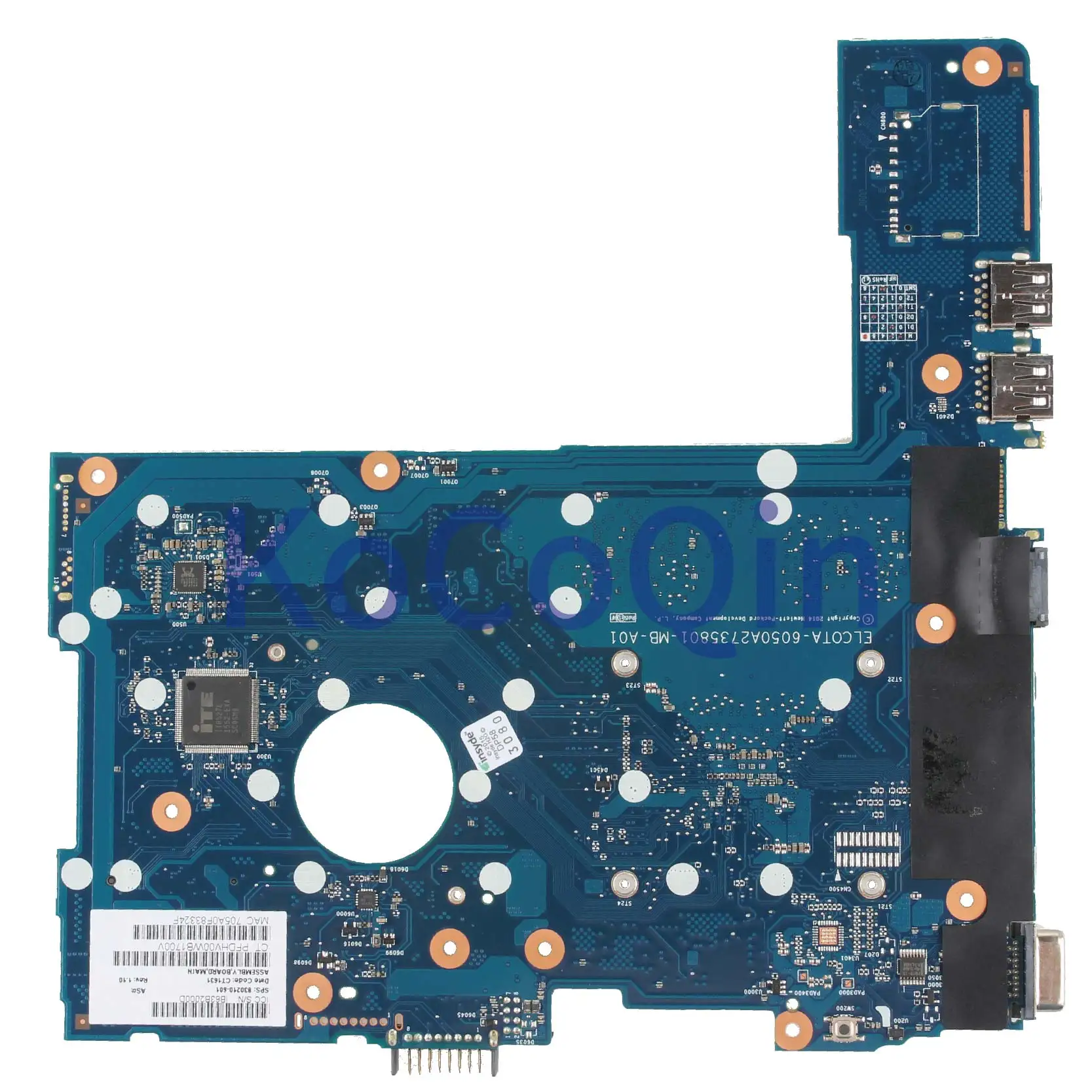 Deals  KoCoQin Laptop motherboard For HP Probook 241 G1 AM334 2G RAM Mainboard 830210-001 830210-501 6050A