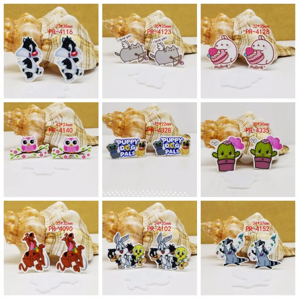 

Free shipping 30 pcs cartoon character planar resin PR 4335