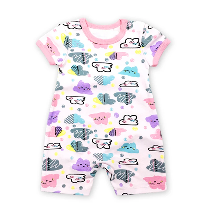 الرضع الفتيات رومبير قصيرة الأكمام الطفل ملابس الأولاد 6 9 12 18 24 أشهر طفل بذلة الرضع الفتيات رومبير قصيرة الأكمام الطفل ملابس الأولاد 6 9 12 18 24 أشهر طفل بذلة