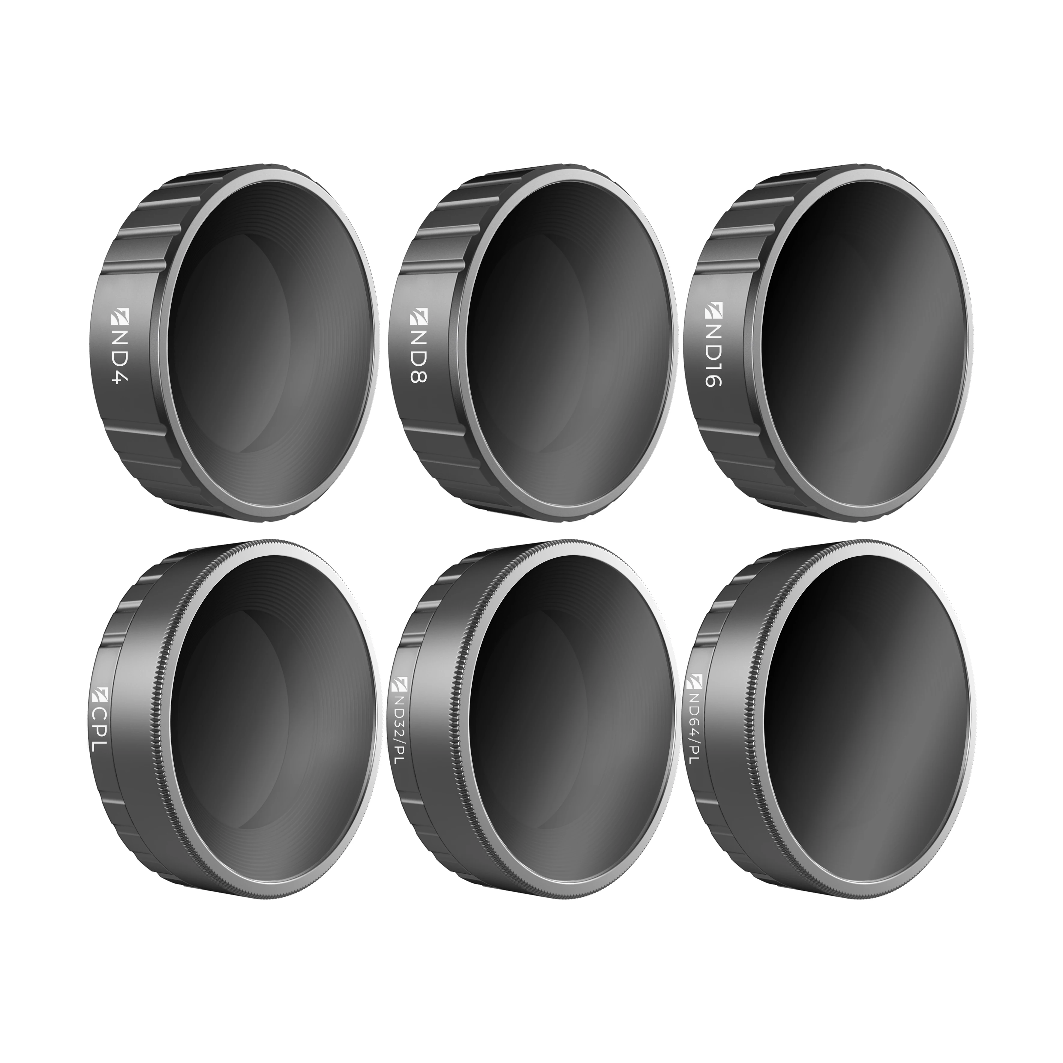 

Freewell Budget Kit –E Series - 6Pack ND4, ND8, ND16, CPL, ND32/PL, ND64/PL Camera Lens Filters for DJI Osmo Action Camera