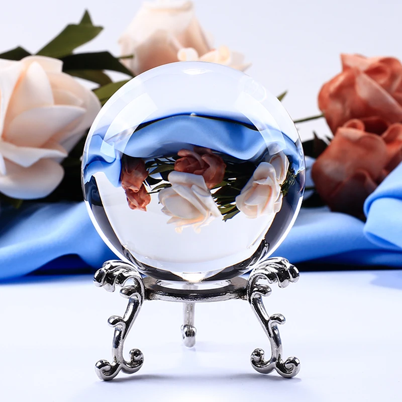 60mm transparentní sklo kulička křišťálová koule kulička miniaturní pro dárky tabulky ornamenty domácí dekorace příslušenství