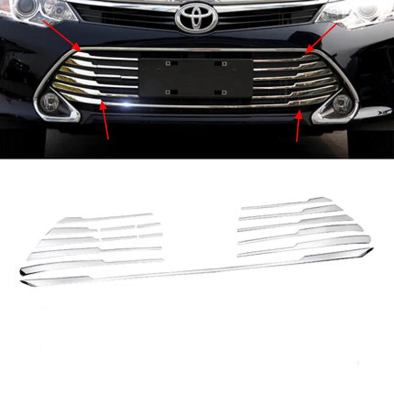 Accessories For Toyota camry 2015 ABS Chrome Front Grille Auto Grille