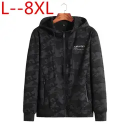Плюс размер 8XL 6XL 5XL 4XL Новая мода Мужская Курточка бомбер Демисезонный военные куртки с капюшоном Стиль армии брендовая повседневная одежда