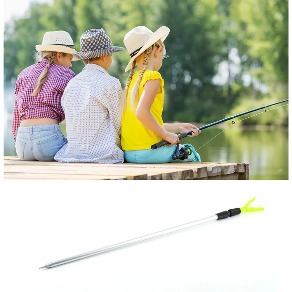

2 Sections Aluminum Adjustable Travel Fishing Stream Rod Pole Rack V Support Mount Crankcase Fish Tackle Kit