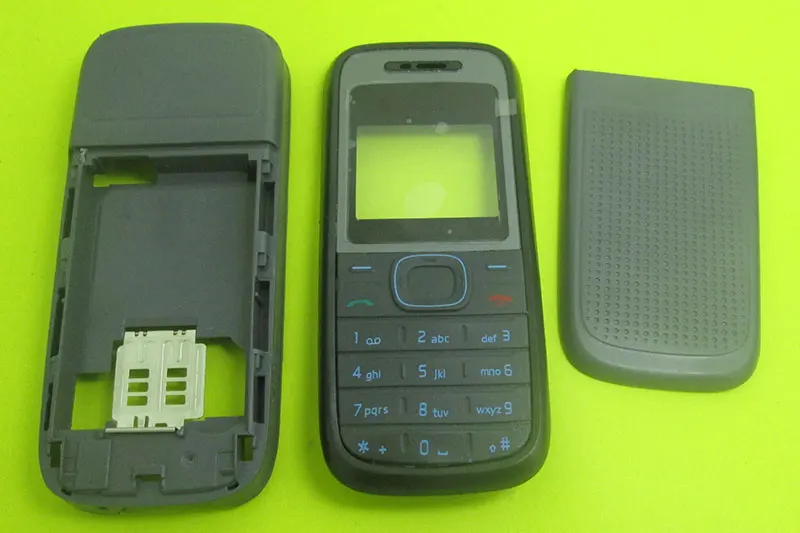 10 шт. Белый Черный Корпус Крышка батарейного отсека клавиатура для Nokia 1200 1208 и
