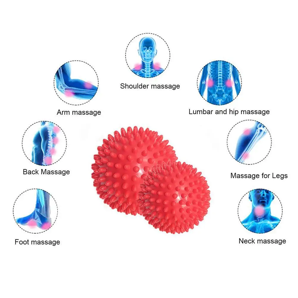 Бытовой из ПВХ колючий массажный шарик триггер точка спорта Фитнес рука ноги Облегчает боль Стресс фитнес аксессуары мышечный расслабляющий мяч