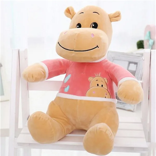 Fancytrader 33'' / 85cm NEW Large Plush Soft Animal Hippo Toy Stuffed Lover Cartoon Hippos Doll Kids Gift