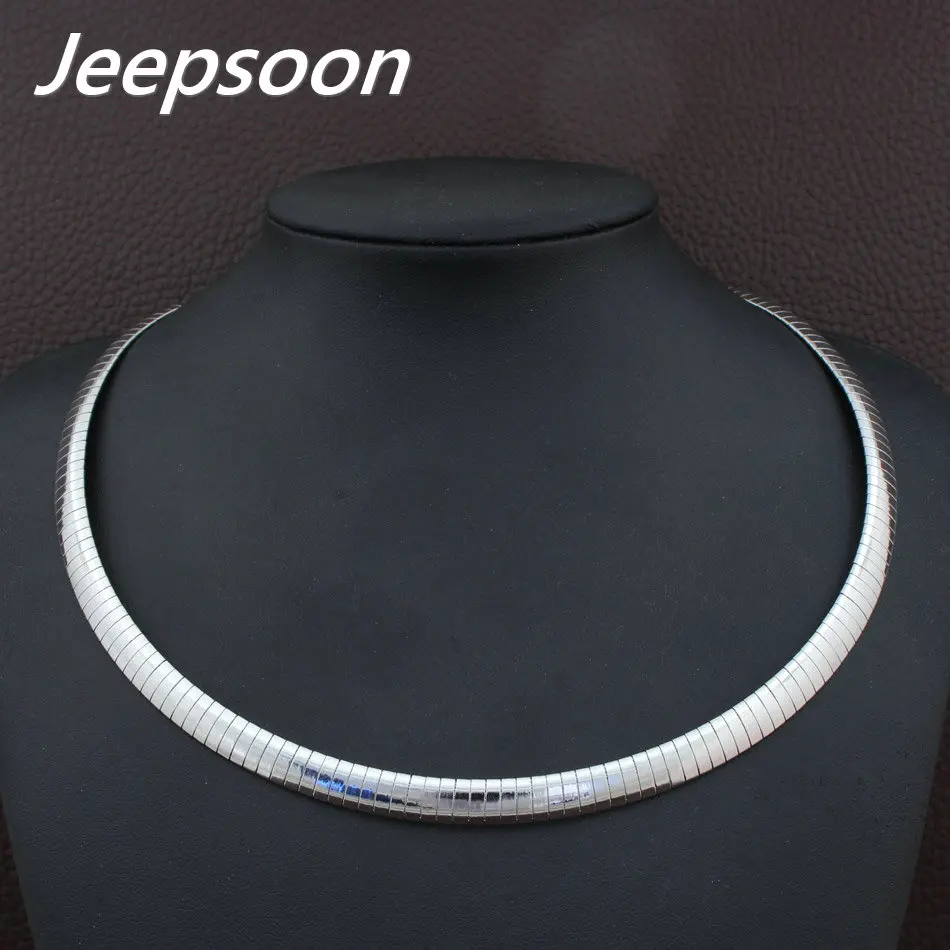 8mm Stainless Steel Jewelry Fashion Romantic Plated gold color Torques Necklaces For women women jewelry
