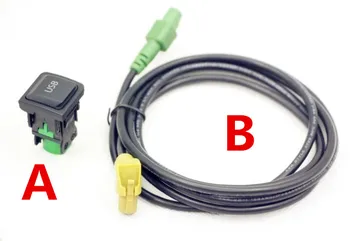 

NEW USB Input USB Connector Surface + cable RCD510 5KD 035 726 A For Golf 5,6 Scirocco Passat jetta mk6