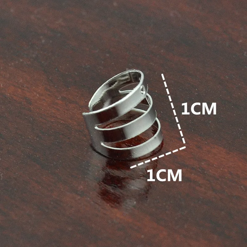 Clip on the ear Earrings for Women Men cuff fake stainless steel 1cm adjustable size wrap Fashion Jewelry Accessories 2pcs ear clip earrings clip earrings ear clip