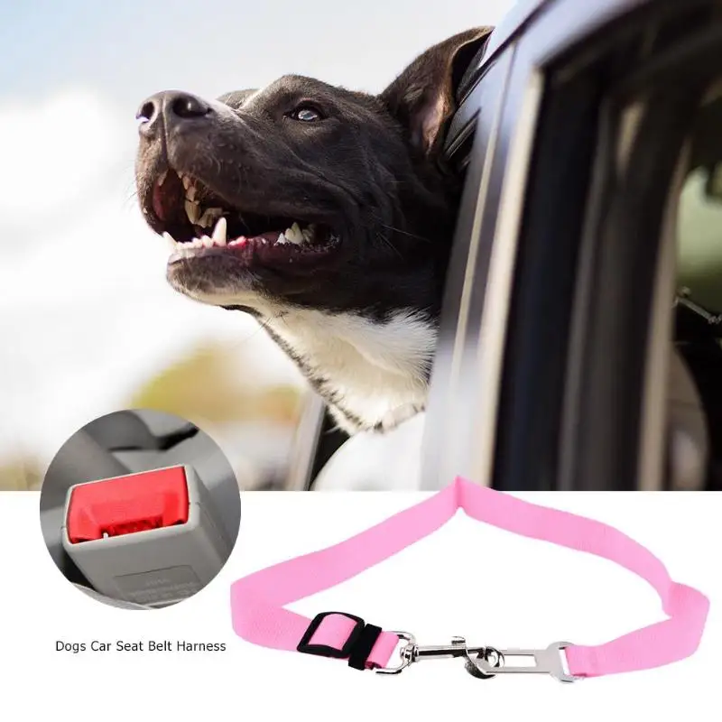 Регулируемый собаки сиденье автомобиля Страховочная привязь с ремнем домашних животных безопасный ремень безопасности поводок тяговых