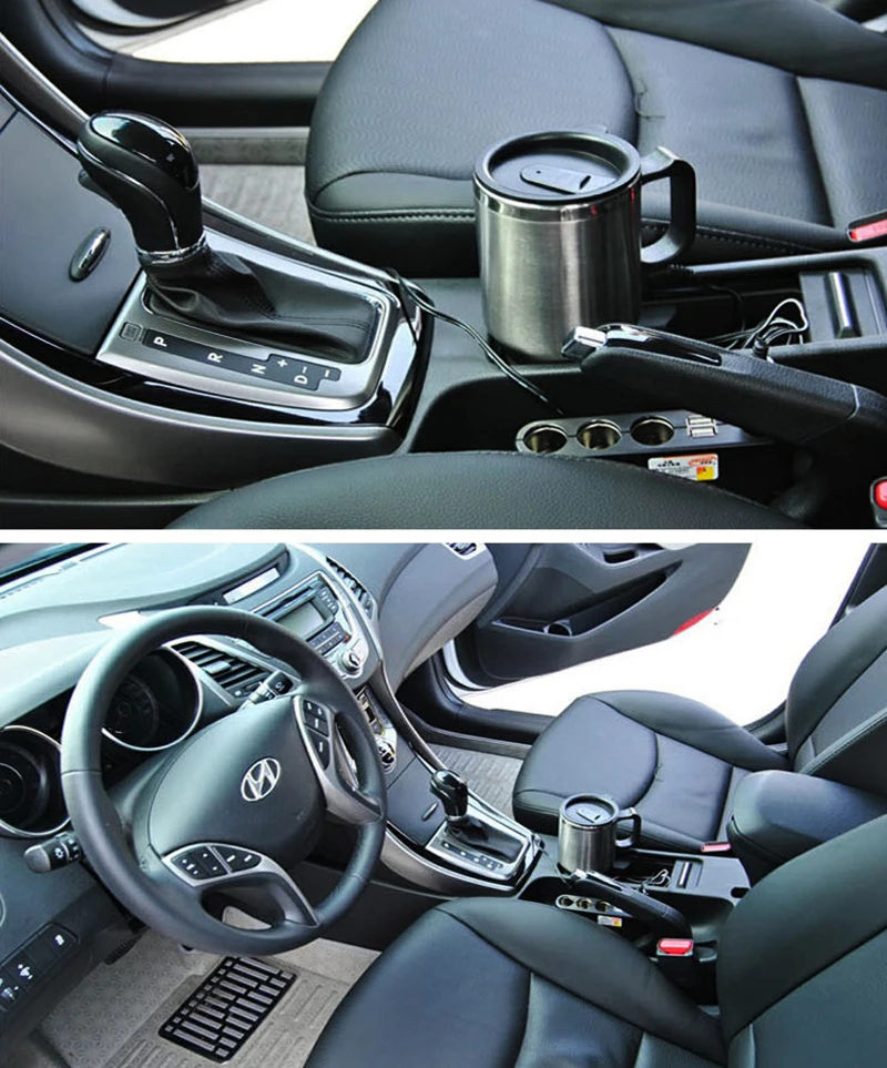 Автомобильный стакан бутылка 12 в 450 мл для чая кофе воды нагреватель отопительный инструмент чашка Электрический чайник тепловой автомобильный прикуриватель нагреватель вождения