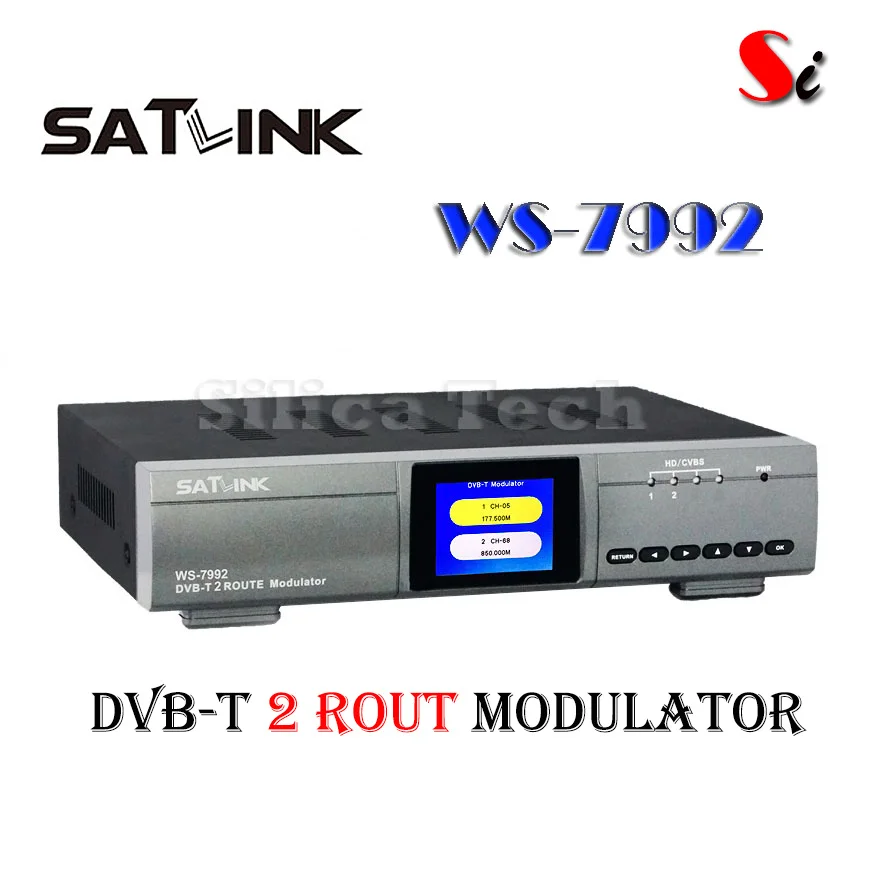 Оригинальный Satlink WS 7992 два пути DVB T модулятор/AV/ HDMI|av av|av hdmiav modulator |