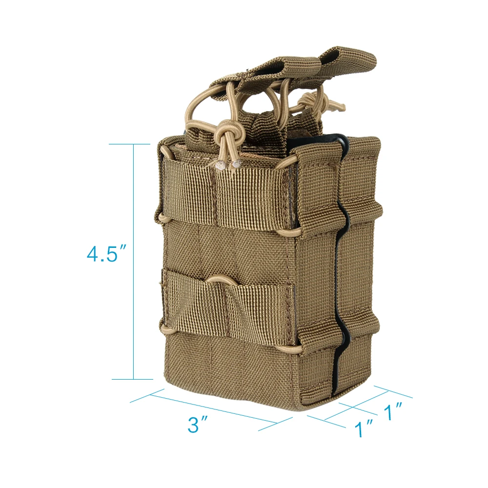 Отлично Элитные бизань Открытый тактический M4 двойной подсумок охотничий военный Molle патроны клип чехол картридж сумка аксессуары