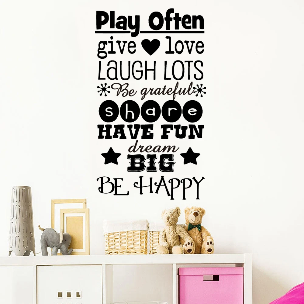 

Diy sentence Wall Stickers Adhesive Wallpaper Vinyl Removable Room Decoration For Kids Rooms Nursery Room Decor Removable Mural