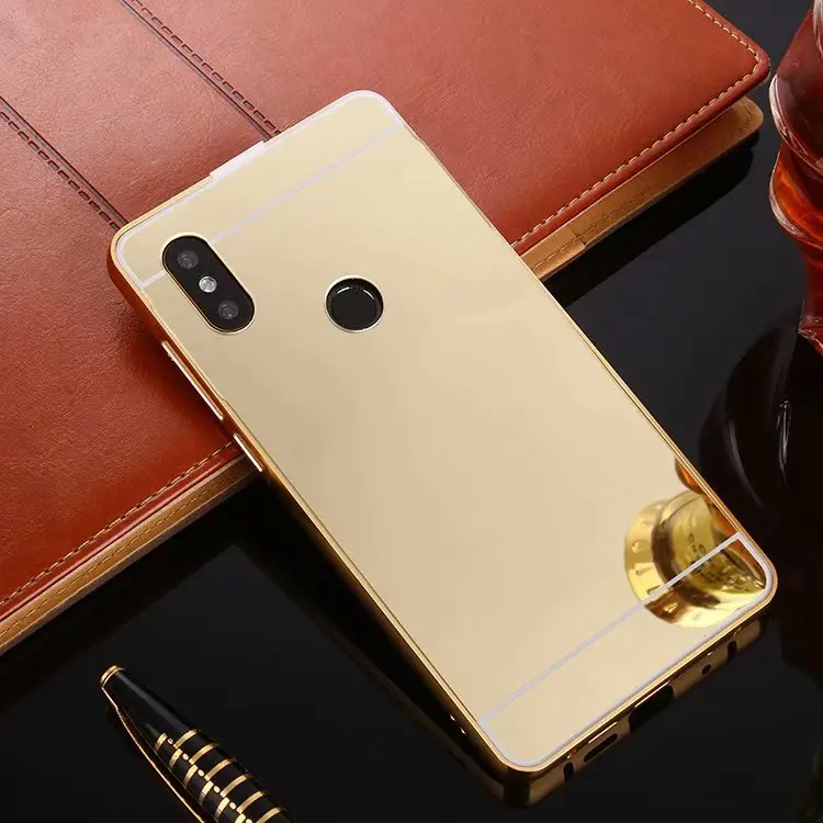 Для Xiaomi Redmi 6A ультра легкий металлический корпус с алюминиевой оправа из сплава, зеркальная задняя крышка для Xiaomi Redmi 6 Pro Redmi Note 7 Чехол