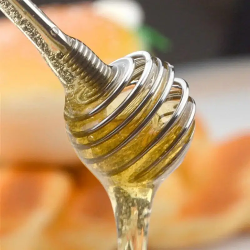 2 шт. Высококачественная мешалка для меда бар смешивающая ручка банка ложка из нержавеющей стали Диппер мед длинная палка поставки мед кухонные инструменты