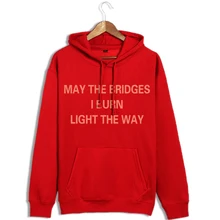 2016 autumn and winter new Sweatshirts loose wild red printing sets of men and women cotton hood sweatshirt tide