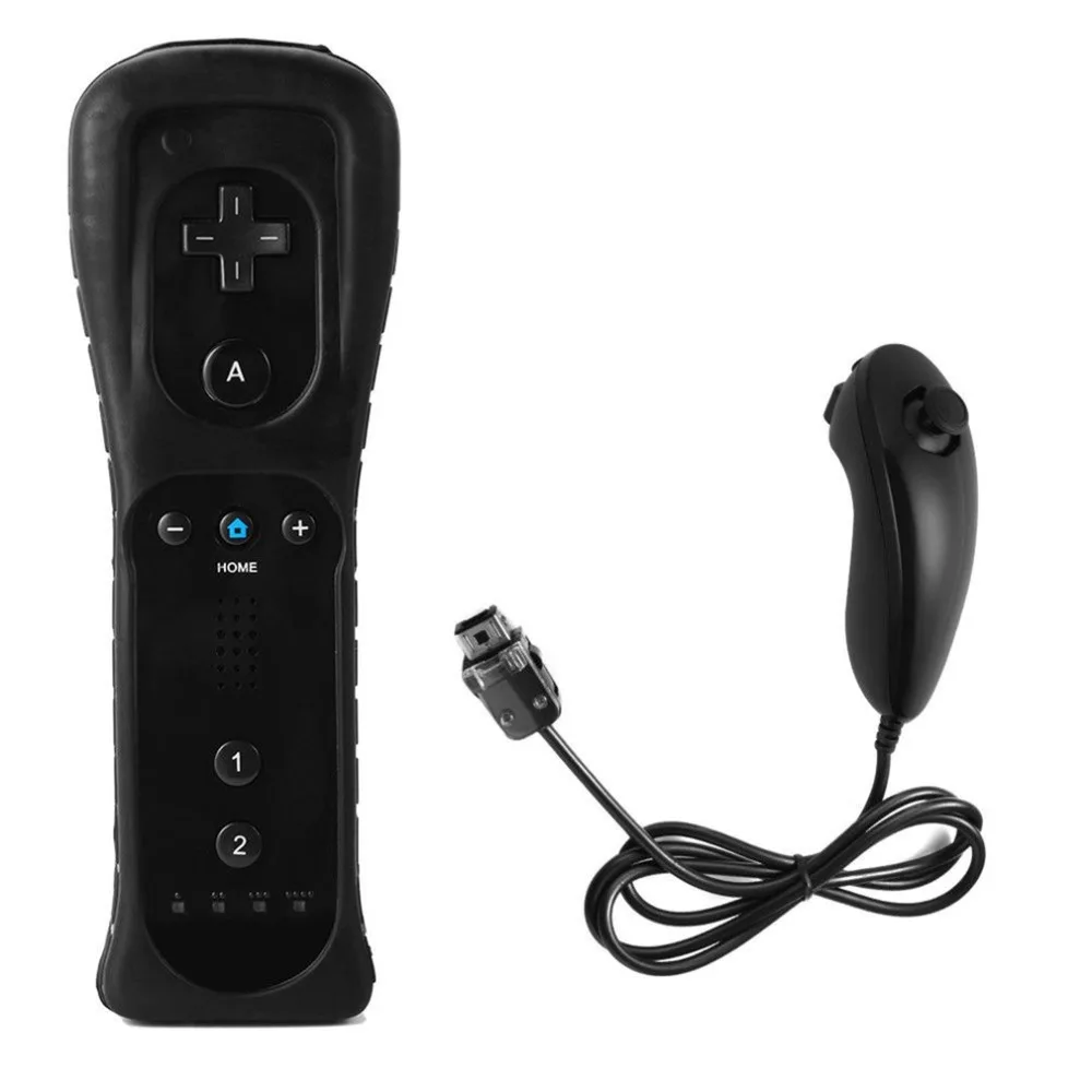 2в1 движение плюс правый пульт дистанционного управления+ контроллер "нунчаки" для геймпад для Nintendo Wii игры