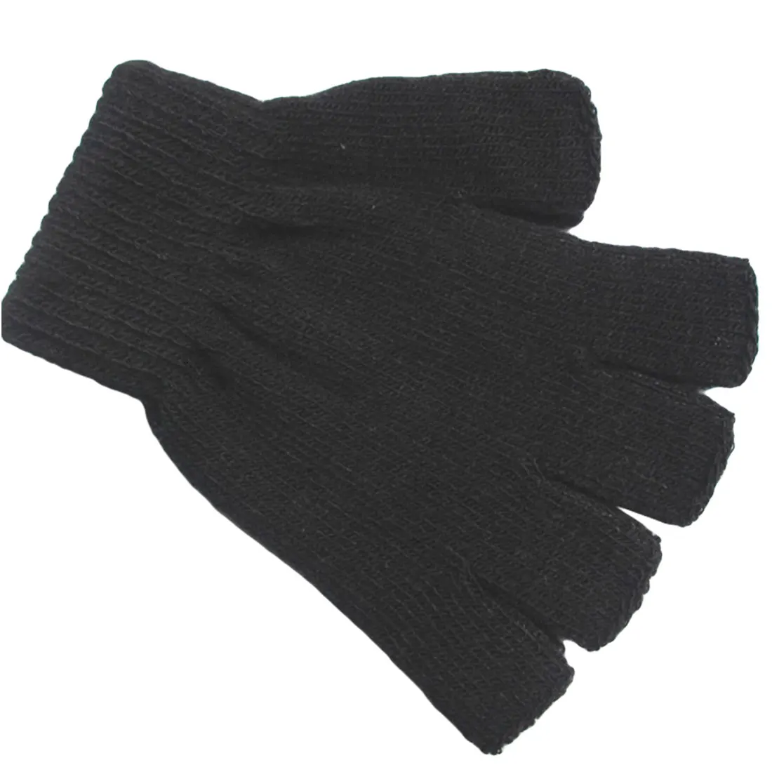 

Popular Autumn And Winter Casual Fashion Computer Learning Gloves Warm Half Finger Gloves Warm Knit Men's Fingerless Gloves Warm